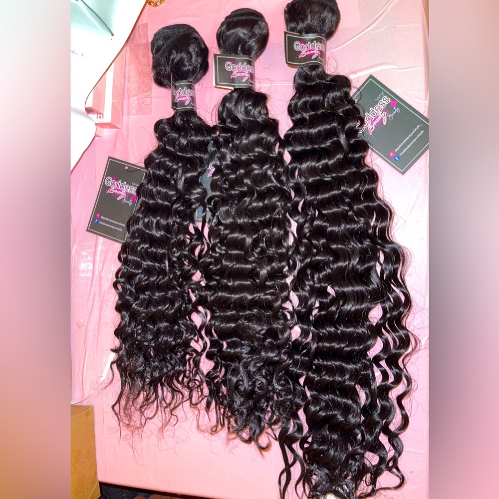Goddessbeautysociety Deepwave Virgin Human Hair Bundles